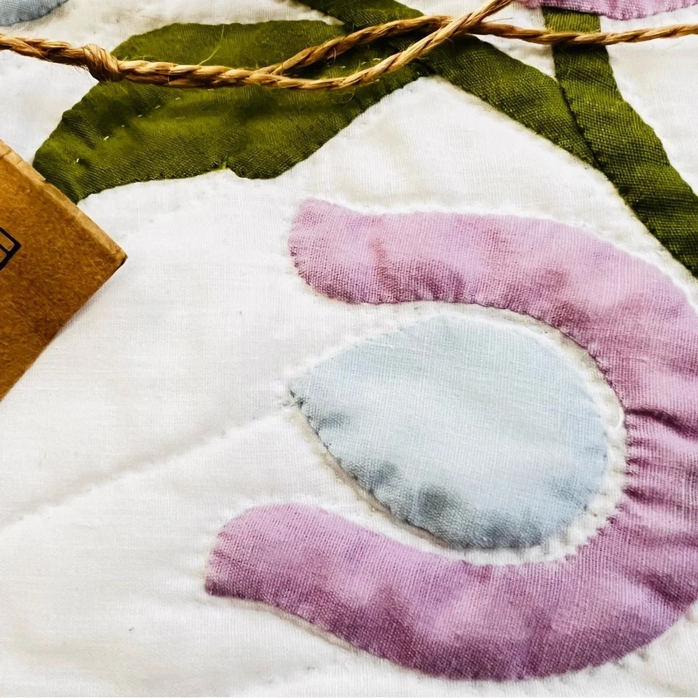 95”x82” Gorgeous Homemade Hand Stitched and Hand Appliqué Quilt.